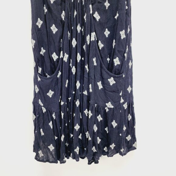 Free People Dress Womens Sleeveless Black & White Print Rayon Blend Size S - Picture 7 of 13